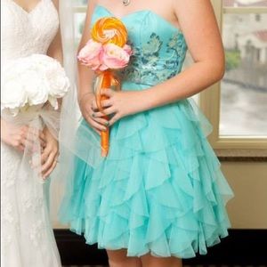 Teal, Sparkly Party Dress ✨Message to Discuss Price✨